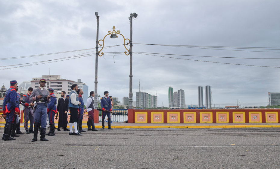 Gravações na Ponte Maurício de Nassau