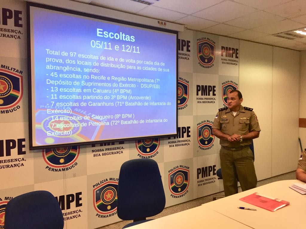 PM reforça segurança do Enem