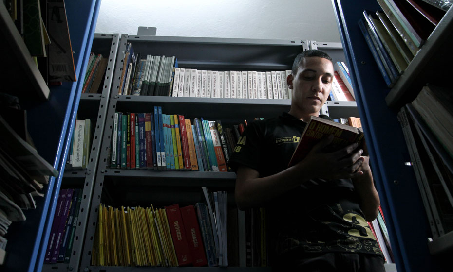 João Vitor Martins, aluno do terceiro ano