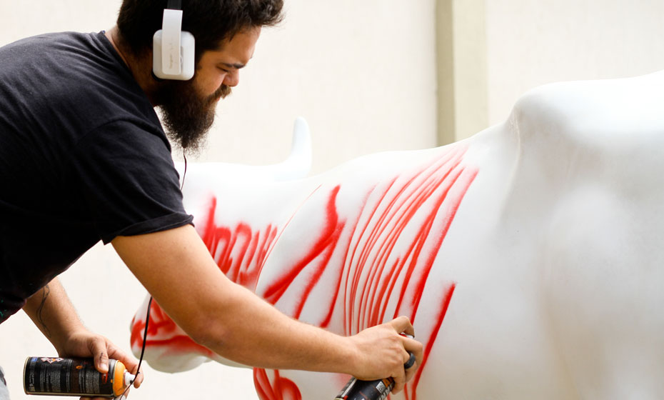 Raoni Assis terá a obra "O urro do boi no alto da serra" exposta no Marco Zero