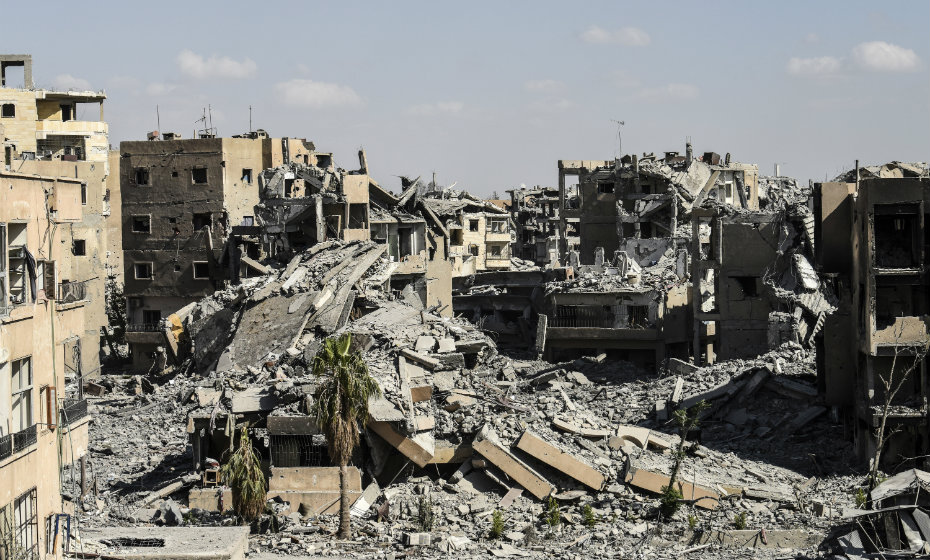 Bombardeio na Síria