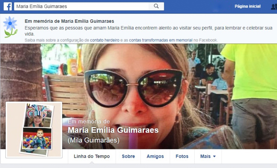 Página de advogada vira memorial