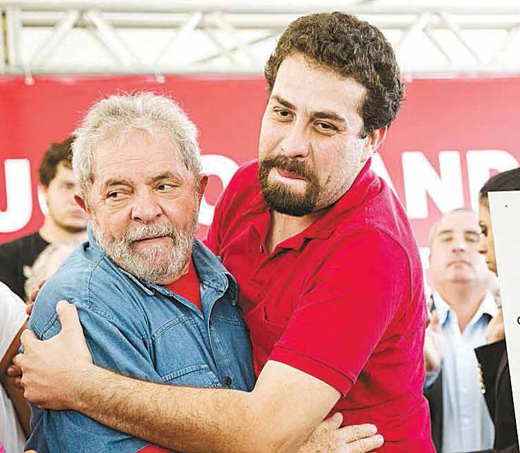 Lula e Guilherme Boulos