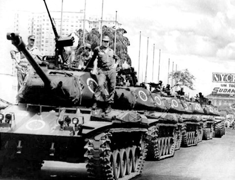 Ditadura militar no Brasil aconteceu entre os anos de 1964 a 1985