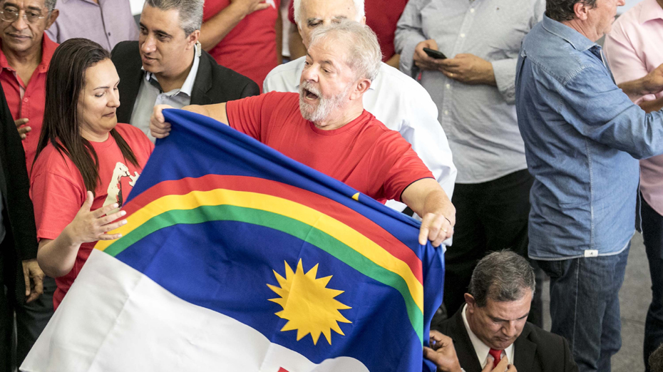 Lula discursou no Sindicato dos Metalúrgicos do ABC