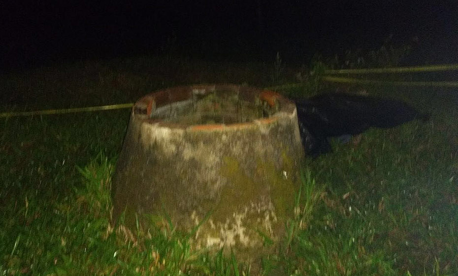 Local onde o corpo da menina Maina Maria Marcolino foi achado