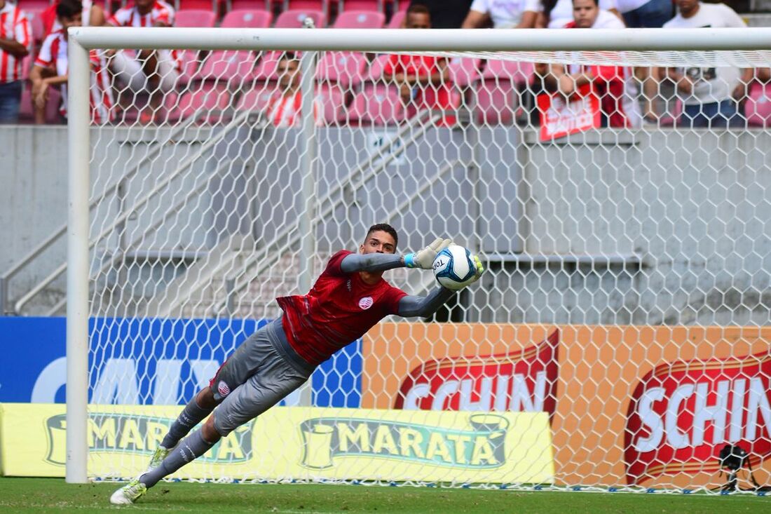 Bruno em ação contra o Bahia