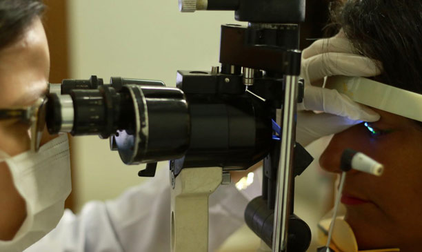 Exame oftalmológico