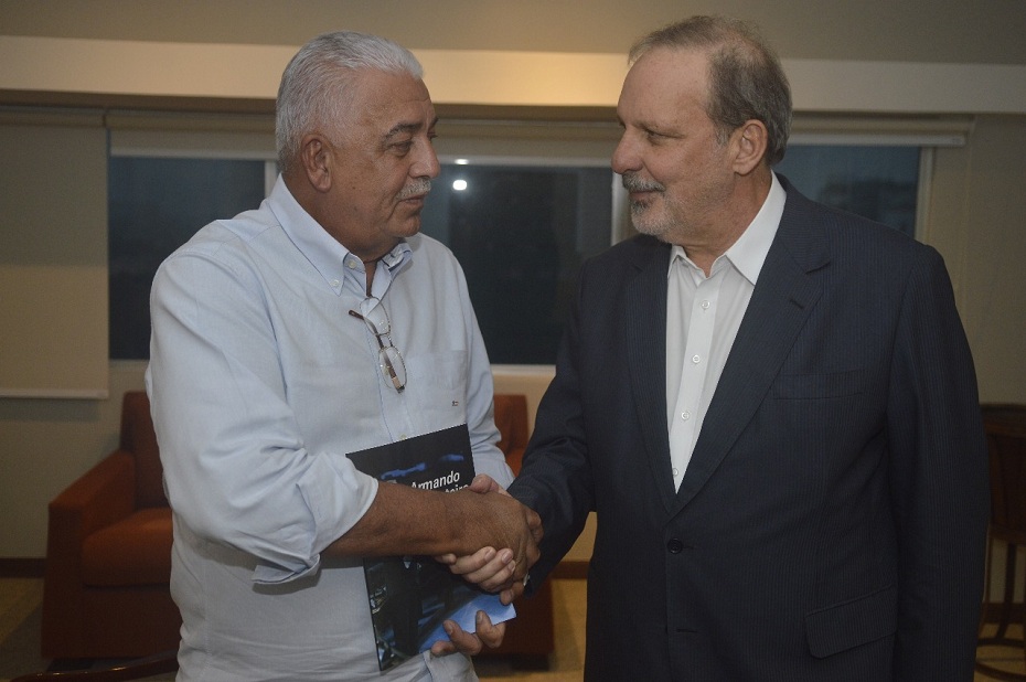 Severino Ramos e Armando Monteiro Neto, ambos do PTB, falam sobre a pré-candidatura a deputado estadual