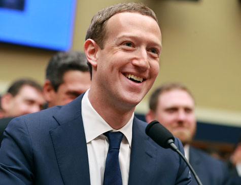 O fundador e presidente-executivo do Facebook, Mark Zuckerberg