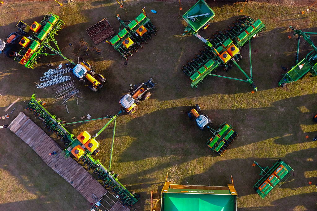 Vista da feira de agronegócio Agrishow