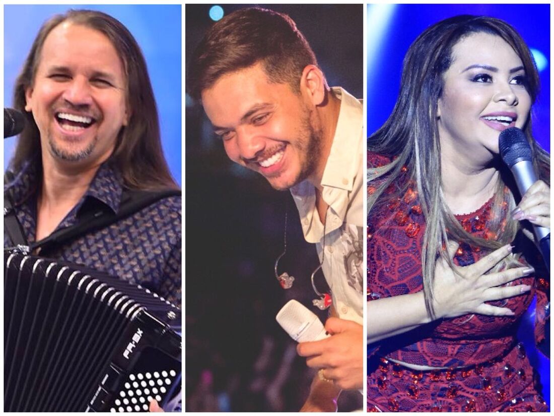Dorgival Dantas, Wesley Safadão e Márcia Fellipe estão na programação