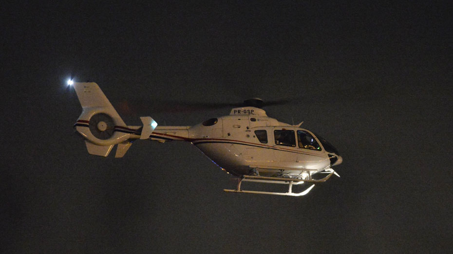 Lula chegou de helicóptero na sede da PF em Curitiba