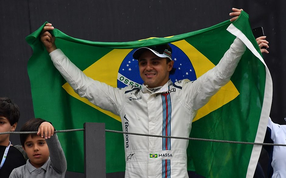 Felipe Massa em sua despedida da Fórmula 1