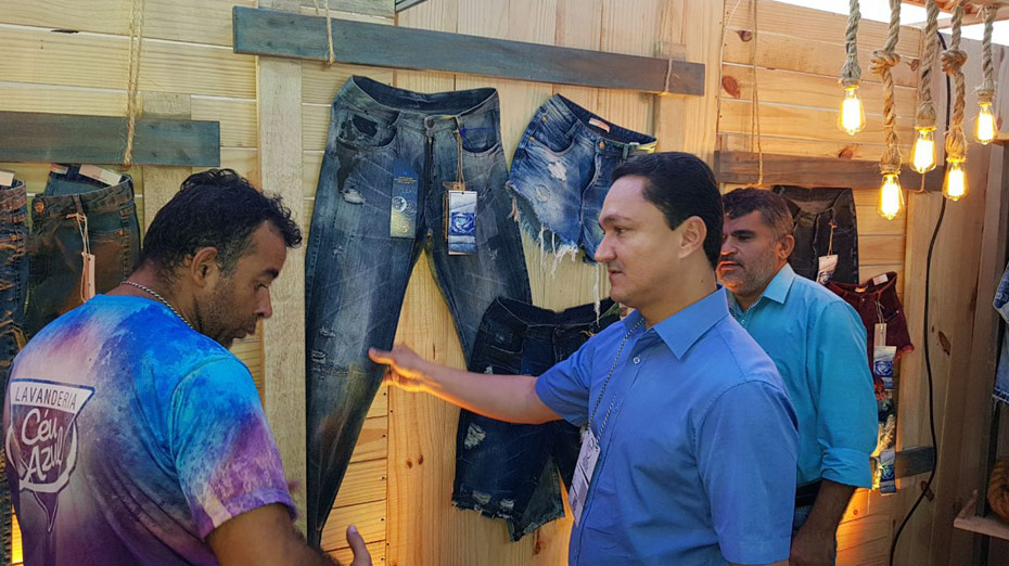 André Ferreira visitou o Festival do Jeans de Toritama