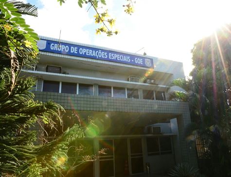 Sede do Grupo de Operações Especiais (GOE), no Cordeiro, Zona Oeste do Recife