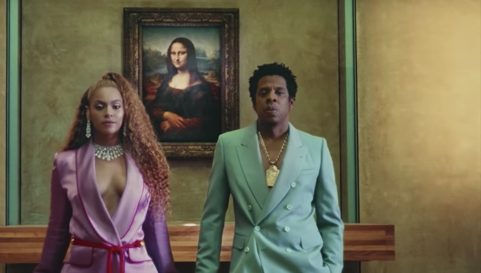 Beyoncé e Jay-Z no museu do Louvre