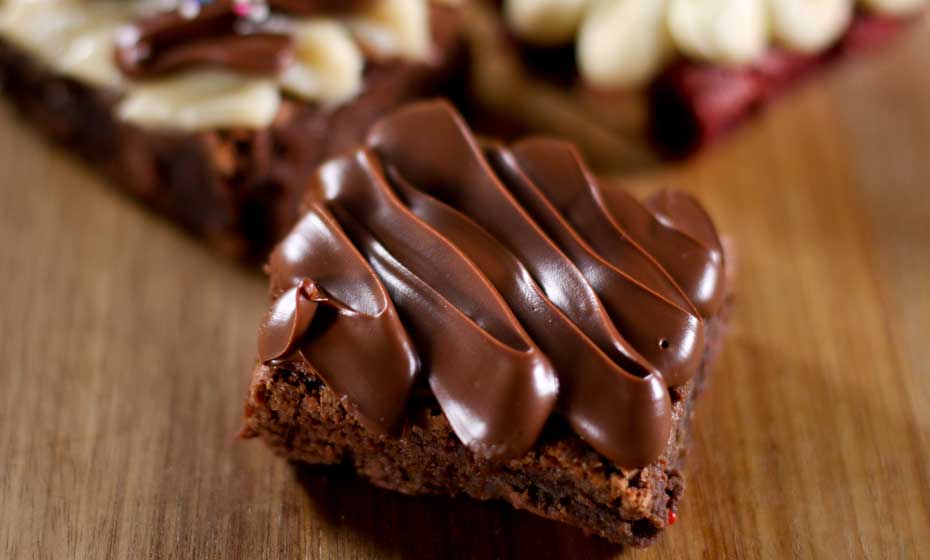 Brownies da The Brownie Factory recebem coberturas variadas