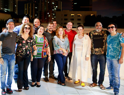 Músicos durante o lançamento do Coletivo Pernambuco, em reunião no ano passado