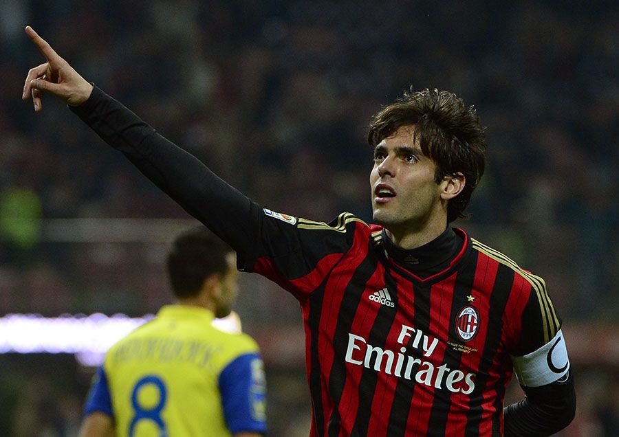 Kaká em ação pelo Milan