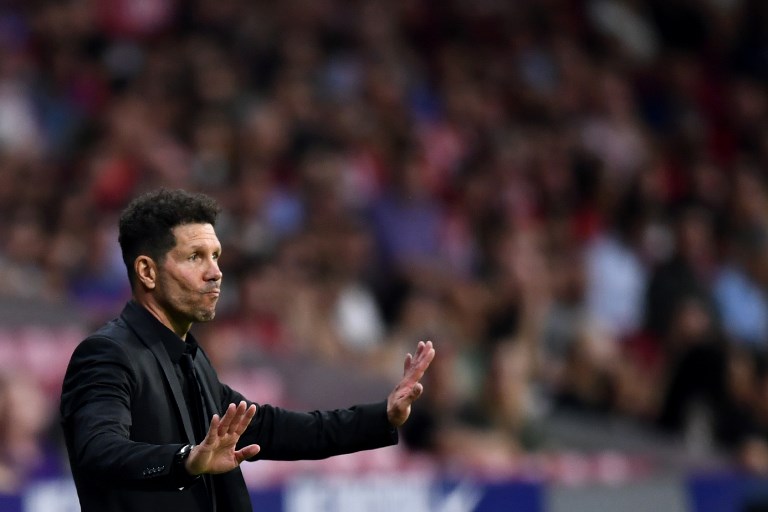 Simeone, técnico do Atlético de Madrid