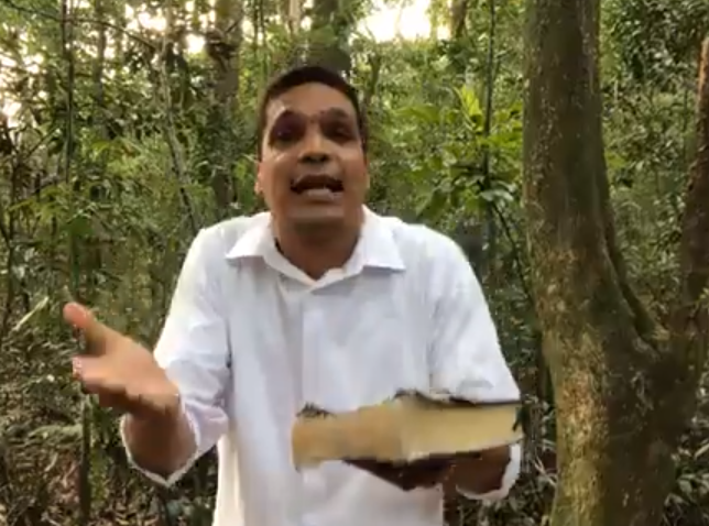 Cabo Daciolo fez transmissão para encerrar o jejum