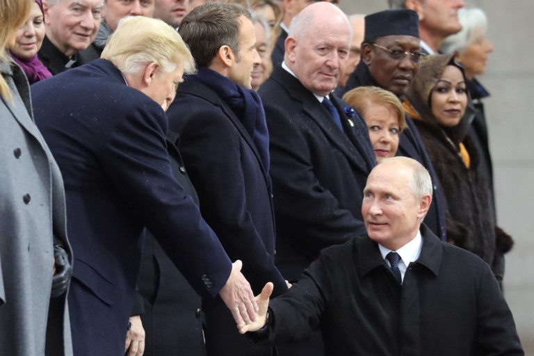 O presidente dos Estados Unidos, Donald Trump e o presidente russo, Vladimir Putin