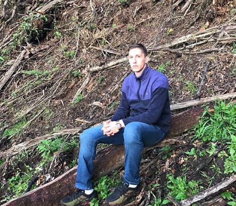 Follmann no local onde foi resgatado em 2016