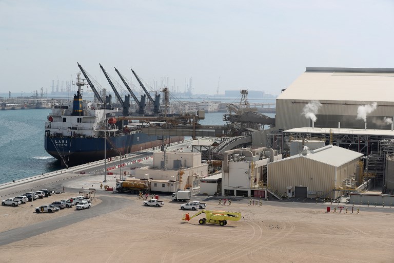 Cidade industrial de Ras Laffan, principal local de produção de gás natural liquefeito no Catar