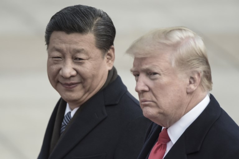 presidente da China, Xi Jinping, e Donald Trump, EUA