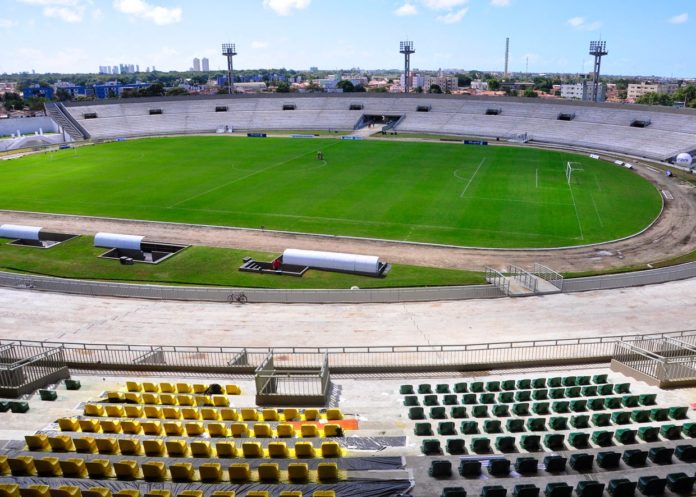 Estádio Almeidão, na Paraíba 