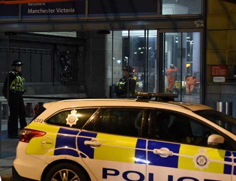 Polícia na Estação de Manchester