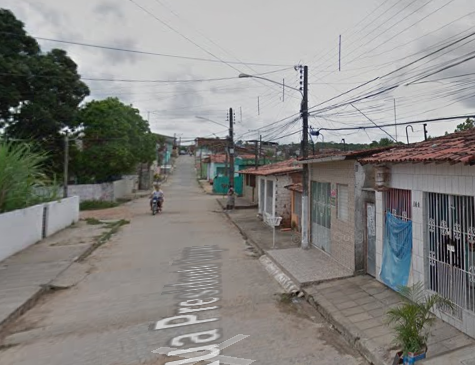 Rua onde as vítimas foram abordadas