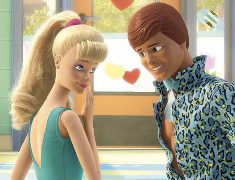 Barbie e Ken,em um dos filmes da franquia de "Toy Story"
