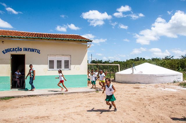 Escola rural do município de Caraúbas, no Rio Grande do Norte