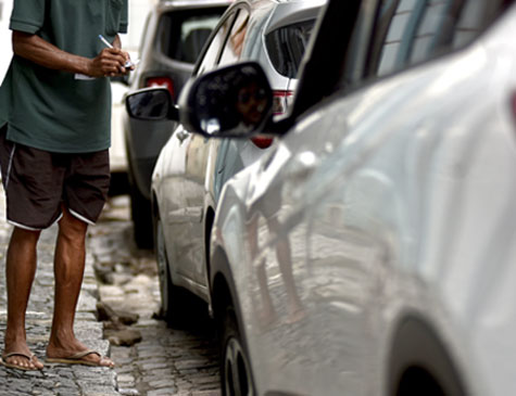 Flanelinha no Bairro do Recife