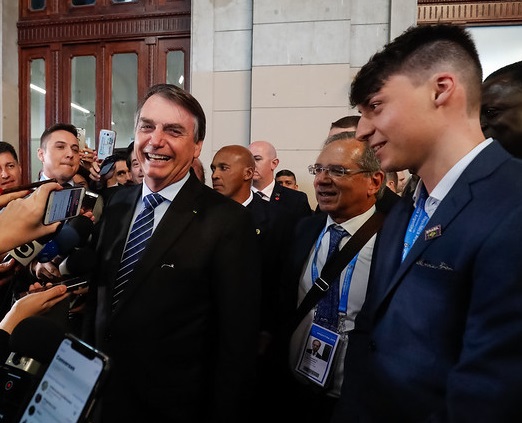 Jair Bolsonaro (PL) e filho Jair Renan