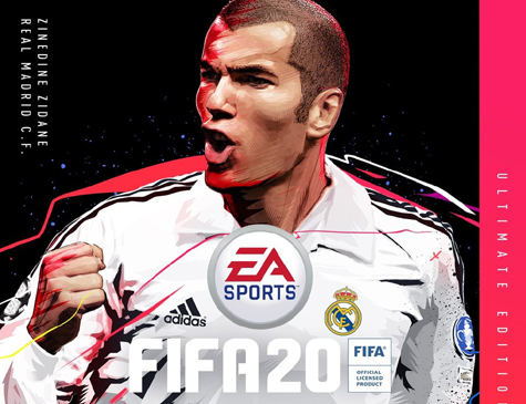 Zidane na capa do Fifa 20