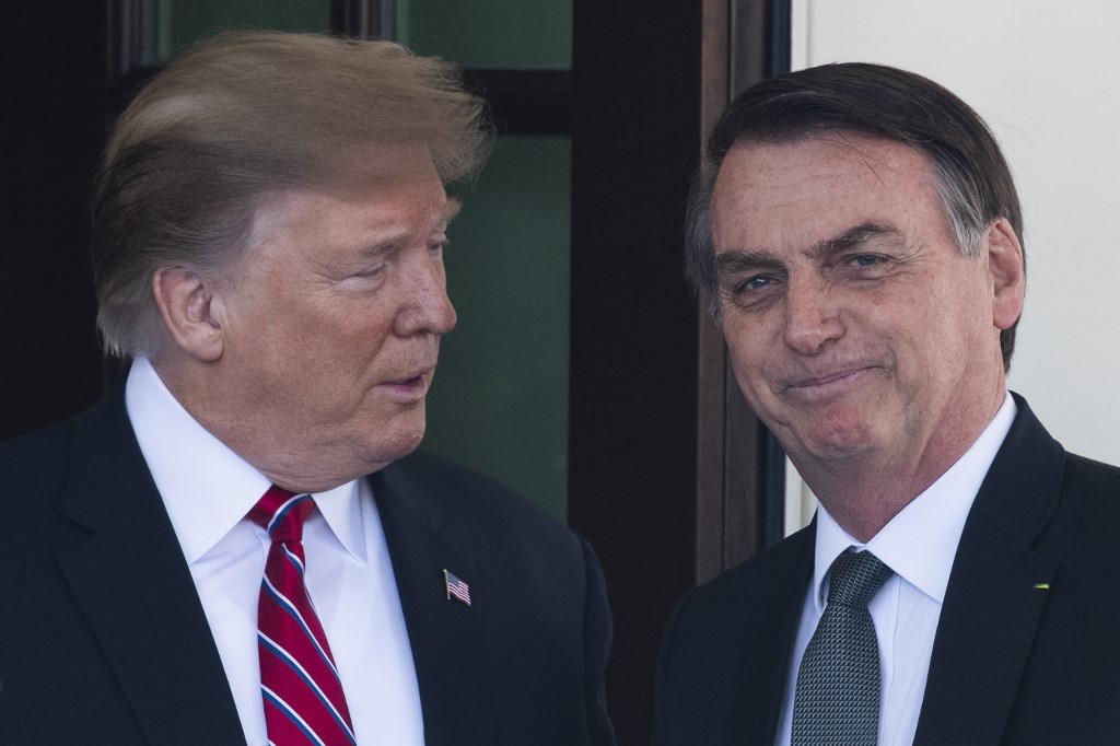 Presidentes Donald Trump e Jair Bolsonaro