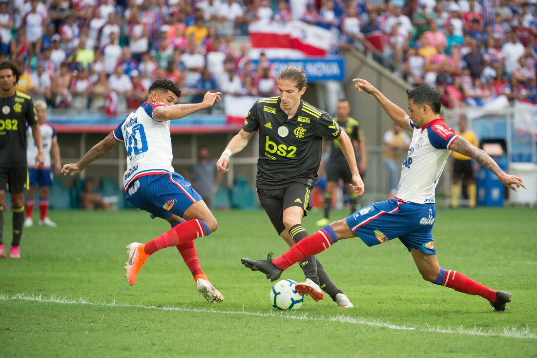 Lance de Bahia 3x0 Flamengo, pelo Brasileirão do ano passado