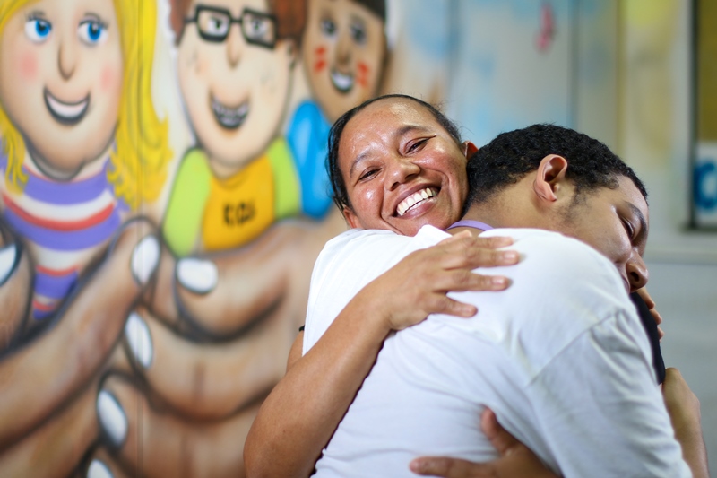 Gleice Bernardo, dona de casa e mãe do José Marcos Teixeira Júnior, atendidos pelo Conselho Tutelar