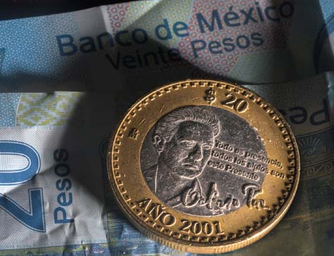 Moeda de R$ 20 Pesos Mexicanos