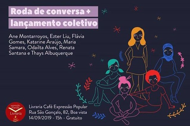 Roda de conversa trará o tema "2019 despedaçado: a literatura como ponte entre as mulheres"