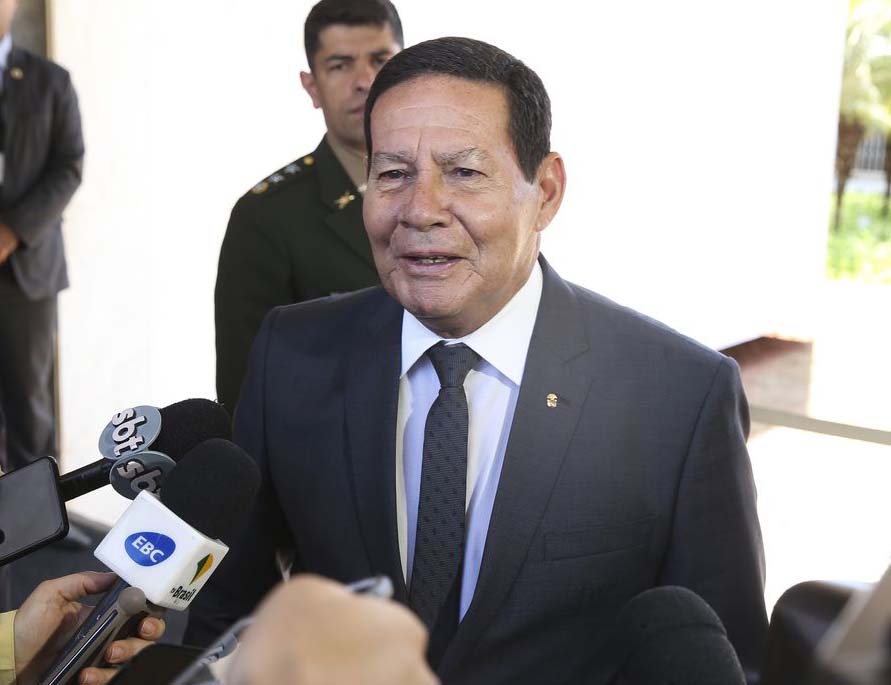 Vice-presidente do governo, Hamilton Mourão