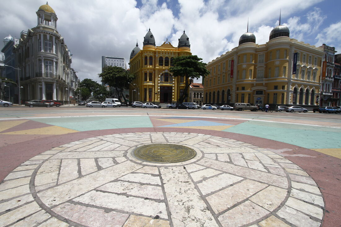 Marco Zero, no Centro do Recife