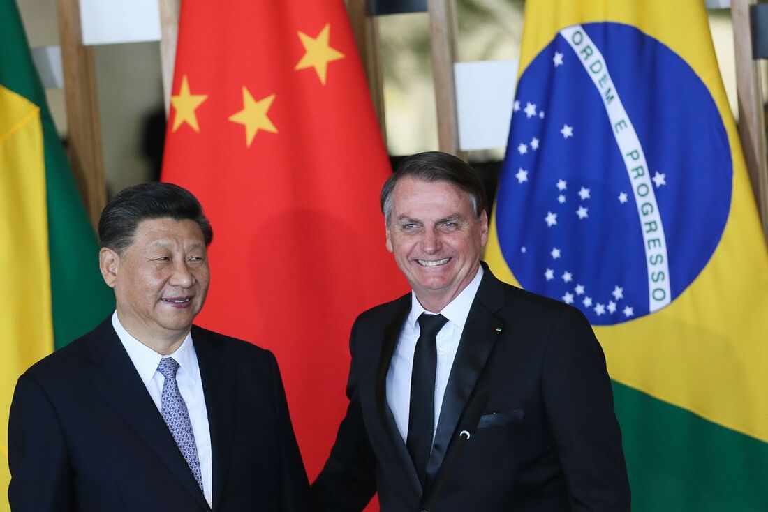 Jair Bolsonaro e Xi Jinping