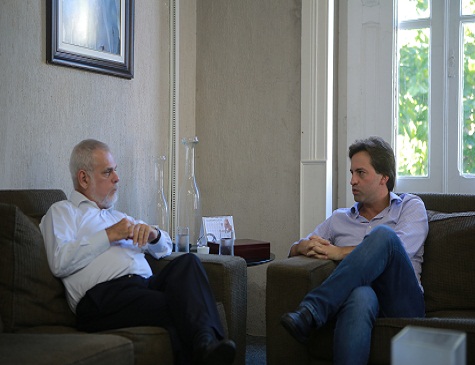 Diretor Executivo da Folha, Paulo Pugliesi, e o empreendedor Marcos Roberto Dubeux