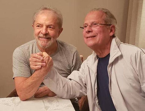 Lula em reencontro com José Dirceu