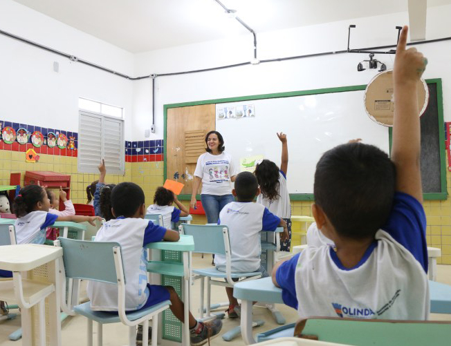 Alunos da rede municipal de Olinda