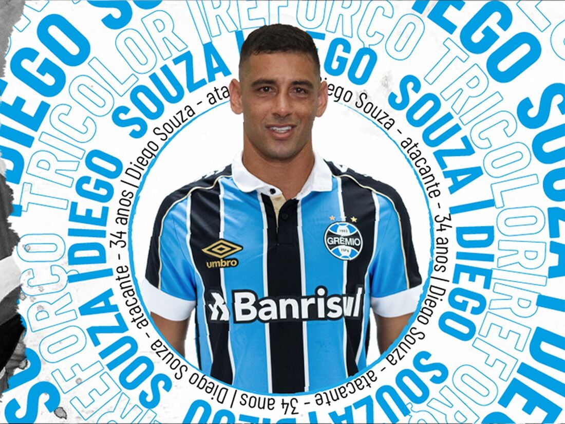 Diego Souza, novo atacante do Grêmio